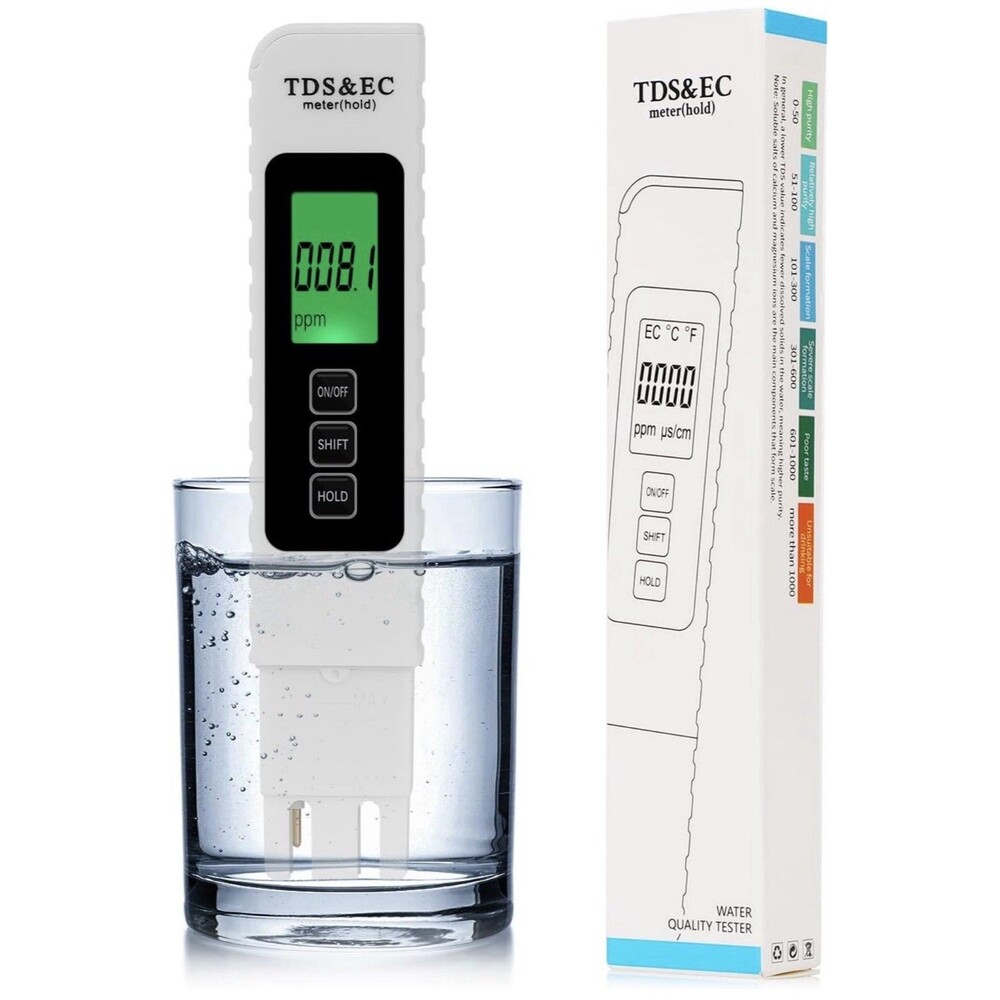4 in 1 Digital Water Quality Tester, 2025 New TDS/EC/Temperature Meter